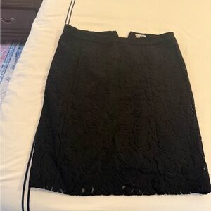 Halogen Black Textured Pencil Skirt